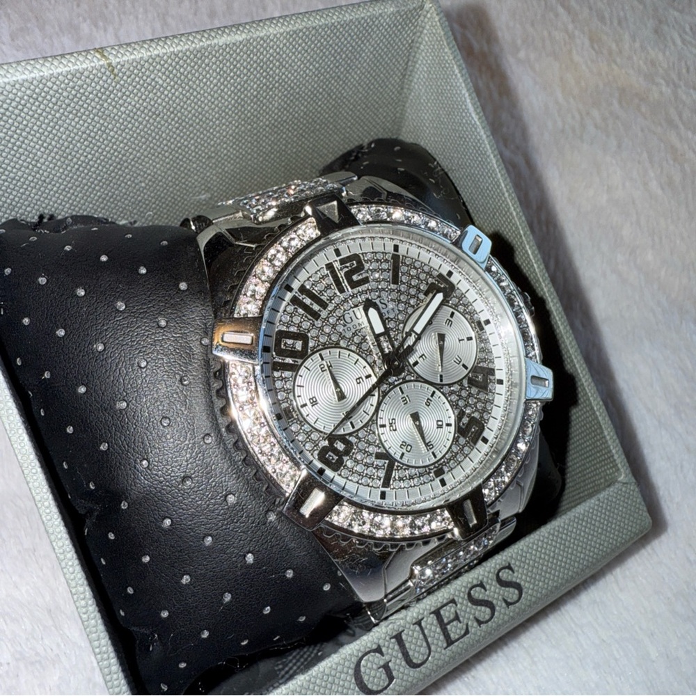 Guess Silver Chronograph Timepiece